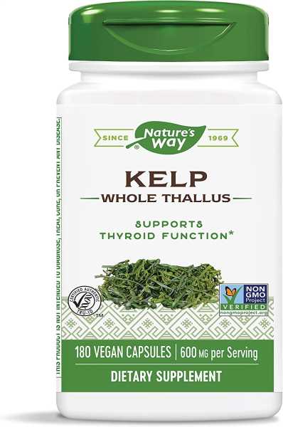 Nature's Way, Kelp, 600 mg, 180 Veg. Kapseln