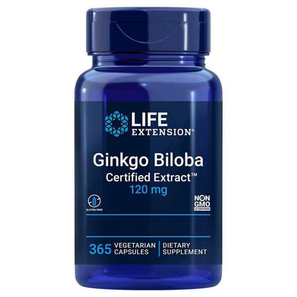 Life Extension, Ginkgo Biloba, 120mg, 365 Kapseln
