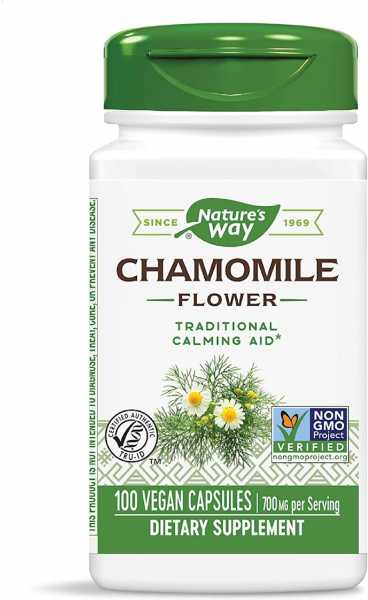 Nature's Way, Chamomile Flower, 700 mg, 100 Veg. Kapseln