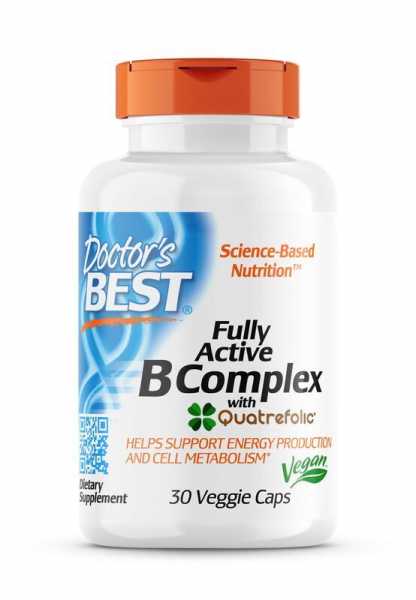 Doctor's Best, Fully Active B Complex, Depot, 30 veg. Kapseln
