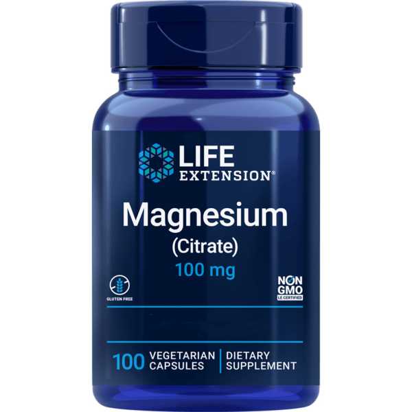 Life Extension, Magnesium (Citrate), 100mg, 100 Kapseln