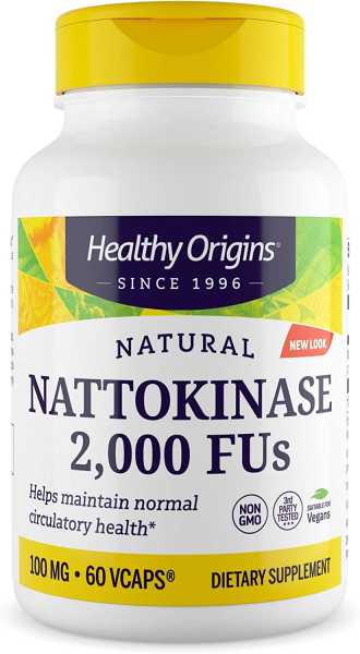 Healthy Origins, Nattokinase, 2000 FU's, 60 Kapseln