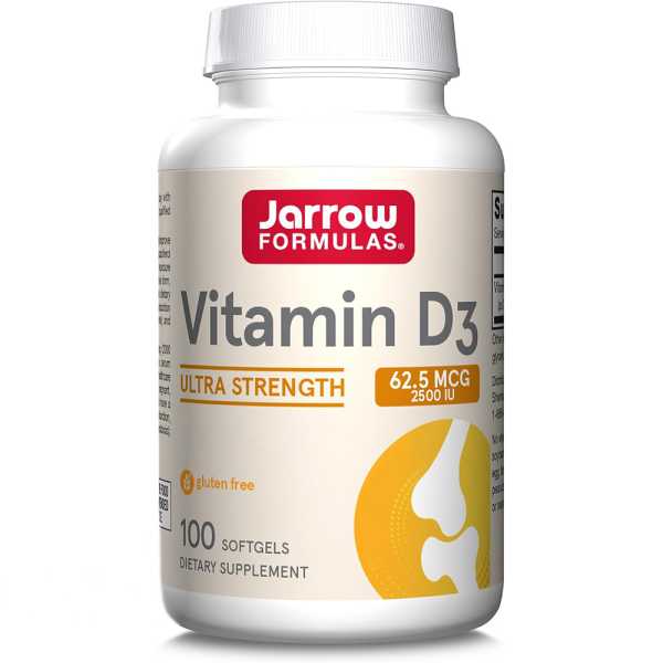 Jarrow Formulas, Vitamin D3, 2500 IU, Depot, 100 Weichkapseln