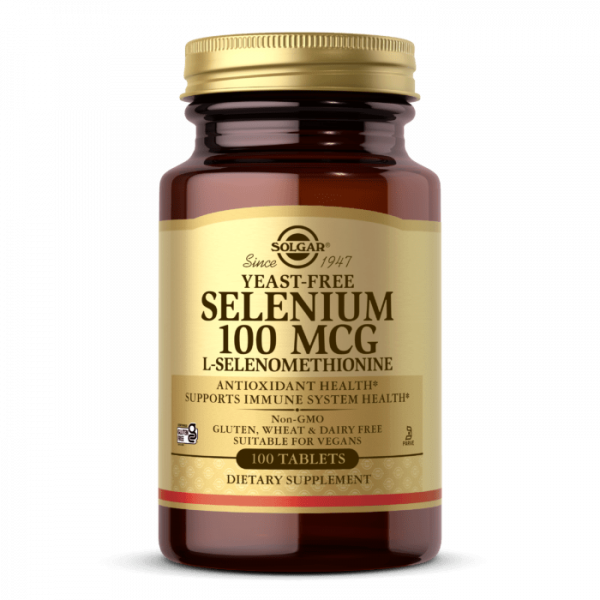 Solgar, Yeast-Free Selenium, 100mcg, 100 Veg.Tabletten