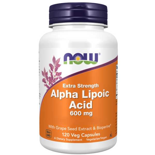 Now Foods, Alpha Lipoic Acid, 600mg, 120 Kapseln