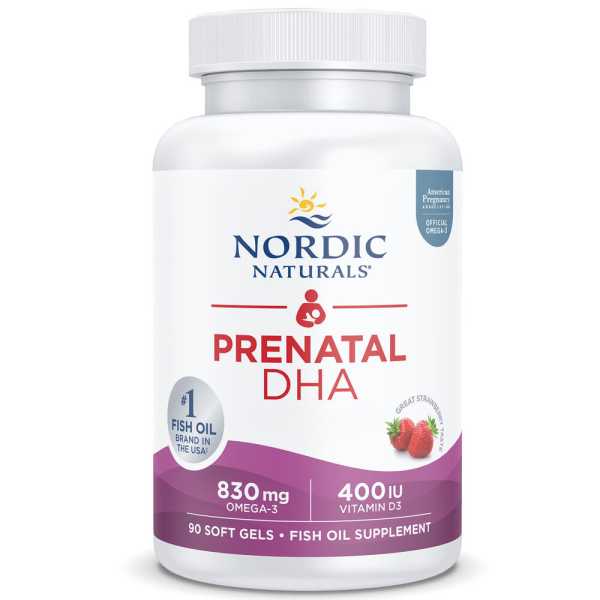 Nordic Naturals, Prenatal DHA, 830mg Omega-3 plus 400IU Vitamin D3, 90 Weichkapseln