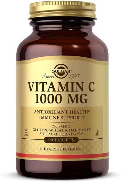 Solgar, Vitamin C, 1000 mg, 90 Tabletten