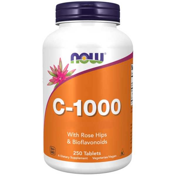 Now Foods, Vitamin C-1,000, 250 Tabletten
