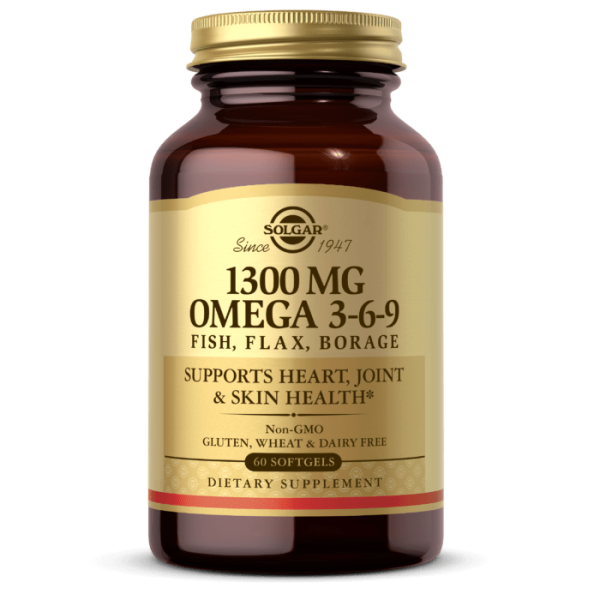 Solgar, 1300 mg Omega 3-6-9, 60 Weichkapseln