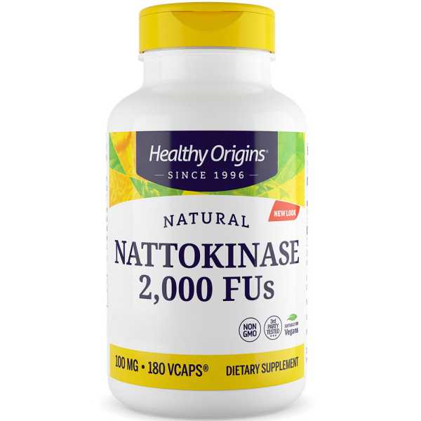 Healthy Origins, Nattokinase, 2000 FU's, 180 Kapseln