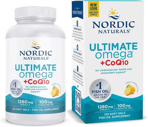 Nordic Naturals, Ultimate Omega + CoQ10, 120 Weichkapseln