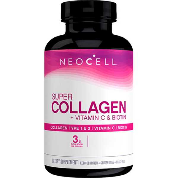Neocell, Super Collagen + Vitamin C und Biotin, 180 Tabletten